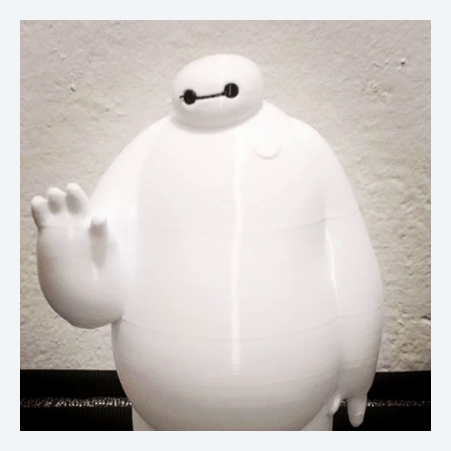 Figura grande de Baymax impresa en 3D