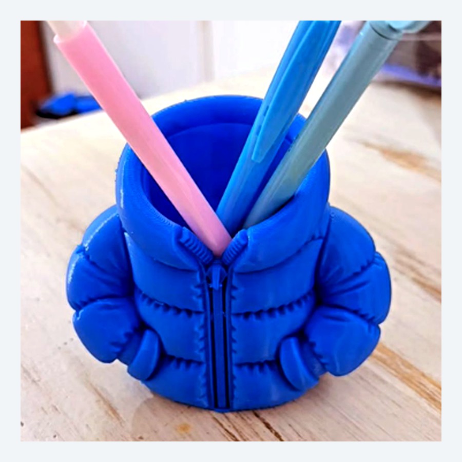 Lapicero con forma de campera inflable